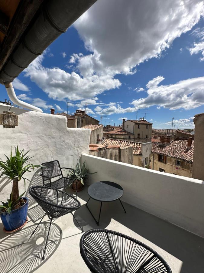 La Boheme Centre Historique - Terrasse Sur Les Toits - Hh Apartment Montpellier Luaran gambar